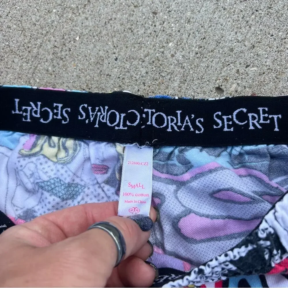 90s Y2K Victoria’s Secret Pop Art Retro Comic Book Pajama Pants SMALL